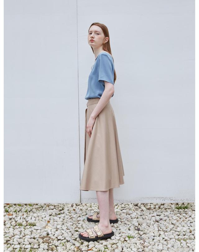 세컨드아르무아 세컨드 아르무아 Hazel Skirt _ Beige 착용컷