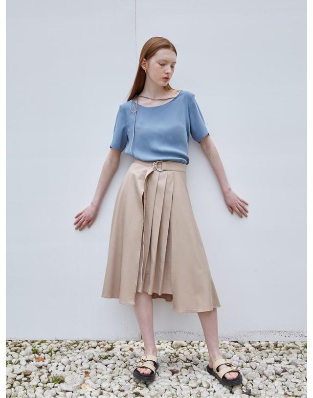 세컨드아르무아 세컨드 아르무아 Hazel Skirt _ Navy 네이비 착용컷