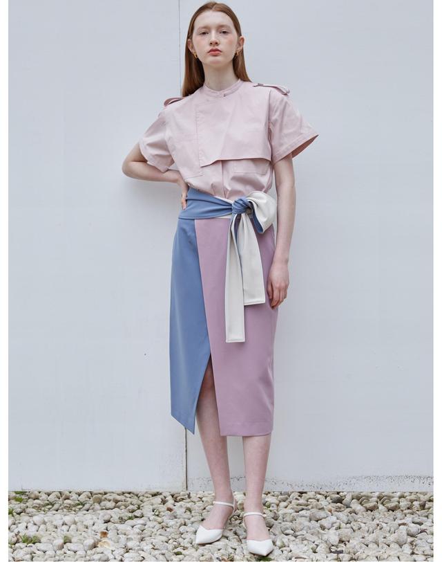 세컨드아르무아 세컨드 아르무아 Maggi Skirt _ Lavender 퍼플 착용컷