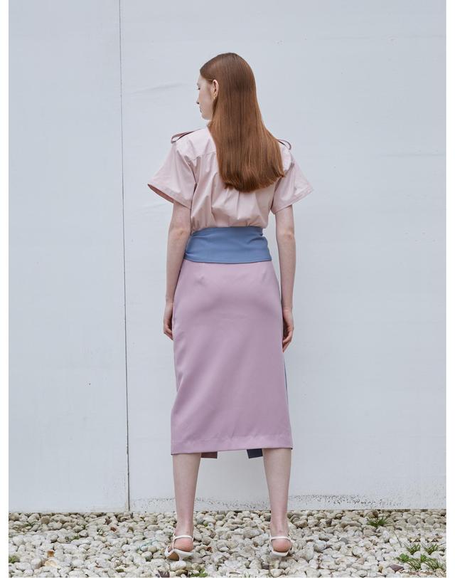 세컨드아르무아 세컨드 아르무아 Maggi Skirt _ Lavender 퍼플 착용컷
