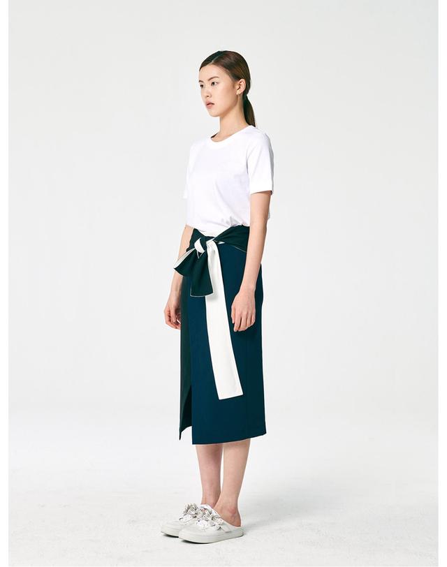 세컨드아르무아 세컨드 아르무아 Maggi Skirt _ Navy 네이비 착용컷