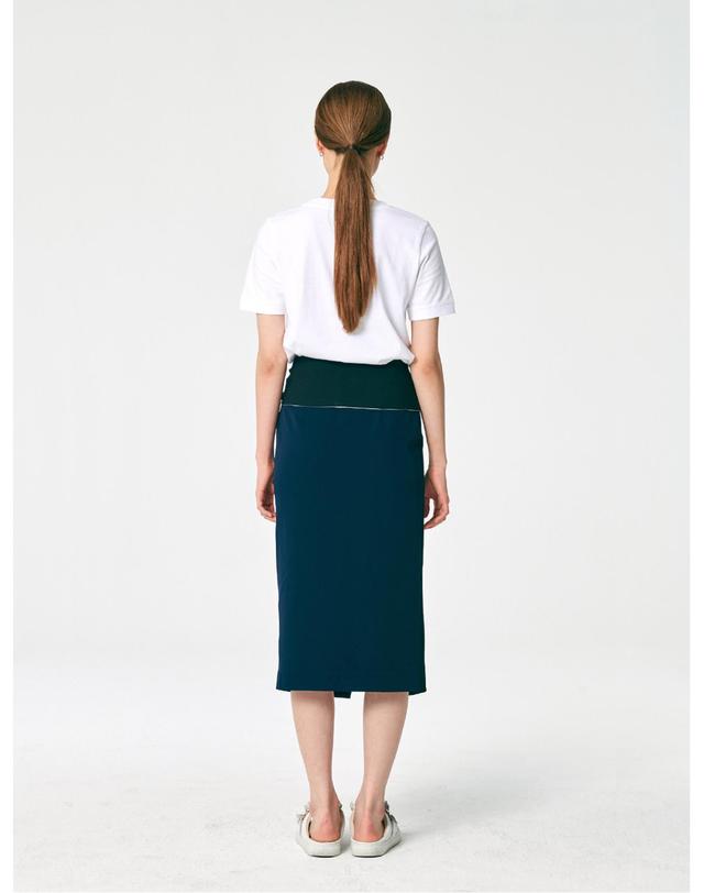 세컨드아르무아 세컨드 아르무아 Maggi Skirt _ Navy 네이비 착용컷
