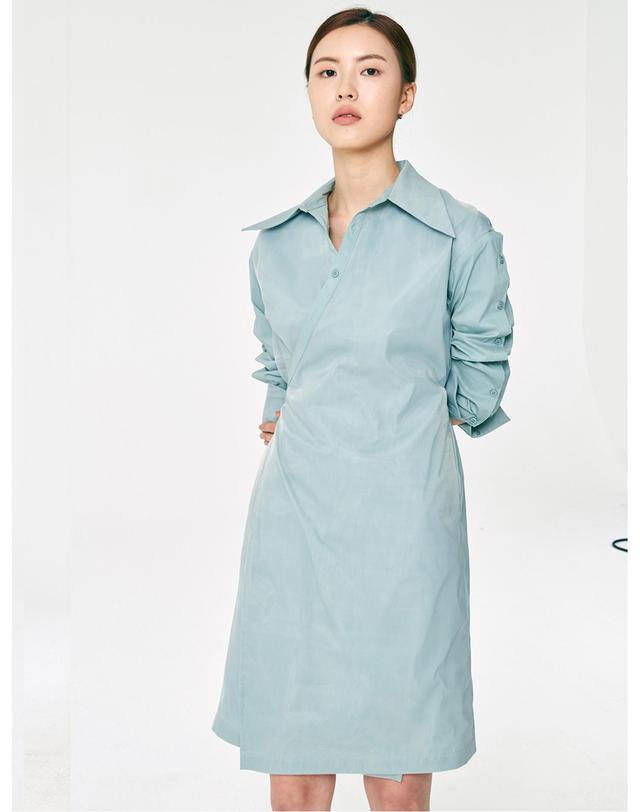 세컨드아르무아 세컨드 아르무아 Saige Dress _ Navy 네이비 착용컷