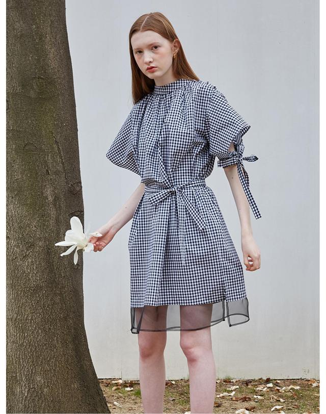 세컨드아르무아 세컨드 아르무아 Celilia Dress _ Gingham 멀티컬러 착용컷
