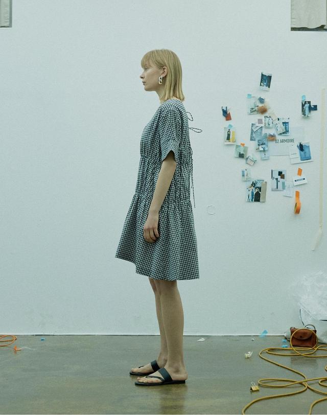 세컨드아르무아 세컨드 아르무아 Paige Dress_ Gingham 멀티컬러 착용컷