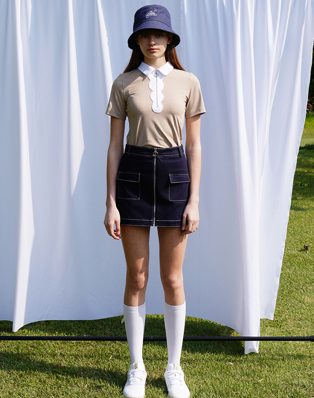세컨드아르무아 세컨드 아르무아 Amelia Top_Beige 착용컷