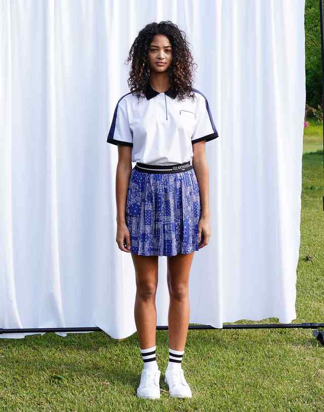 세컨드아르무아 세컨드 아르무아 Karol Skirt_Blue 착용컷