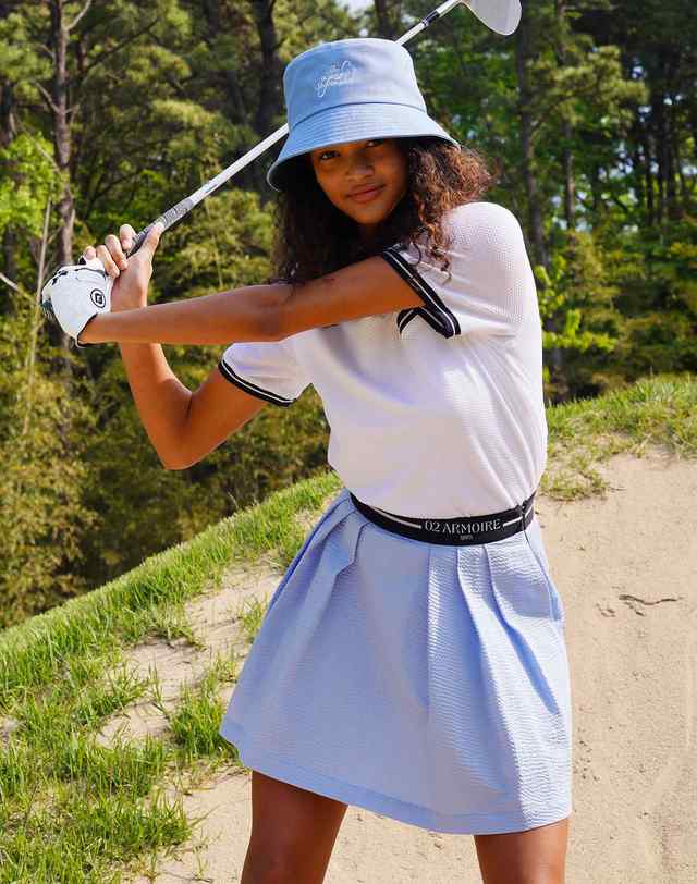 세컨드아르무아 세컨드 아르무아 Arielle Skirt_Baby Blue 착용컷