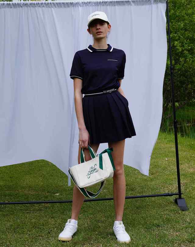 세컨드아르무아 세컨드 아르무아 Arielle Skirt_Navy 착용컷