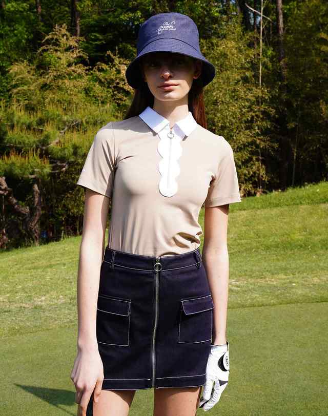 세컨드아르무아 세컨드 아르무아 Reve Skirt_Indigo 착용컷
