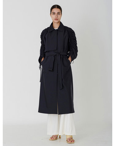 Jennie Trench Coat _ Charcoal