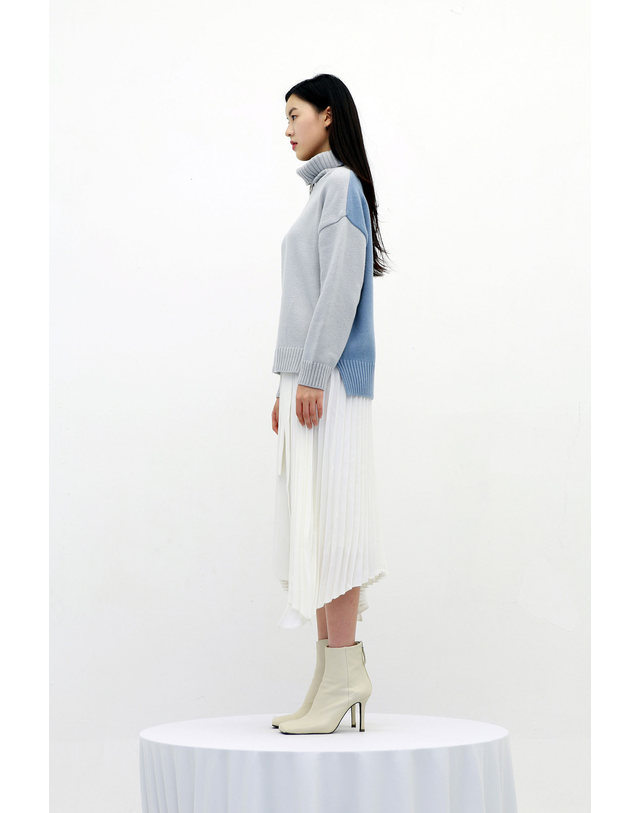 세컨드아르무아 세컨드 아르무아 Morgan Knit Top _ Blue 착용컷