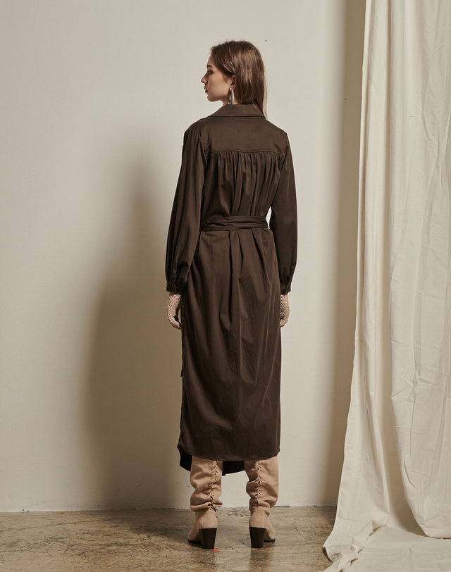 세컨드아르무아 세컨드 아르무아 Annika Dress _ Khaki 착용컷