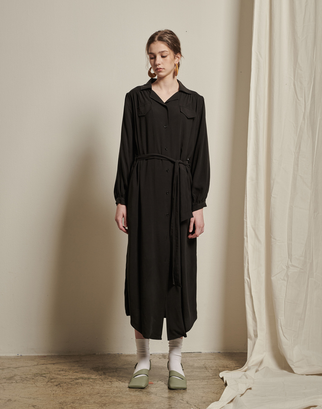 세컨드아르무아 세컨드 아르무아 Annika Dress _ Black 착용컷