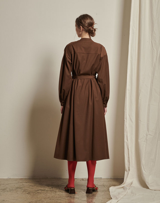 세컨드아르무아 세컨드 아르무아 Heidi Dress _ Brown 착용컷