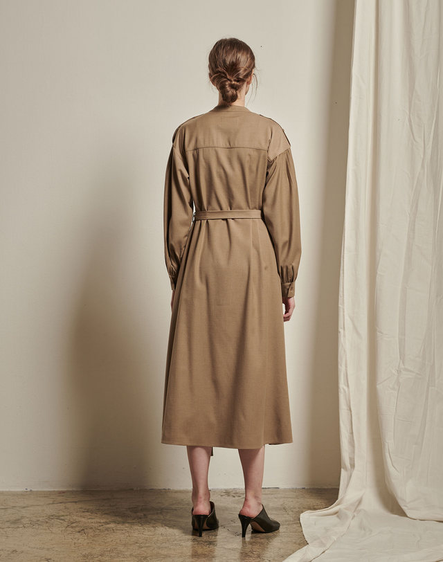 세컨드아르무아 세컨드 아르무아 Heidi Dress _ Beige 착용컷