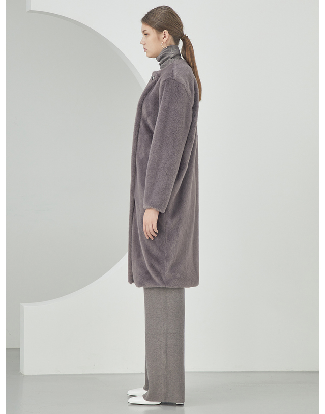 세컨드아르무아 세컨드 아르무아 Haylee Coat _ Grey 착용컷