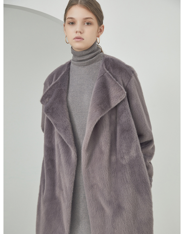 세컨드아르무아 세컨드 아르무아 Haylee Coat _ Grey 착용컷
