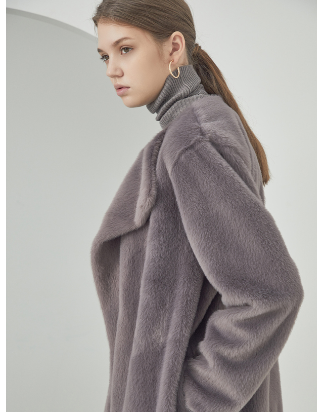 세컨드아르무아 세컨드 아르무아 Haylee Coat _ Grey 착용컷