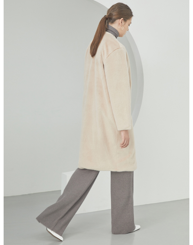세컨드아르무아 세컨드 아르무아 Haylee Coat _ Pink Beige 착용컷