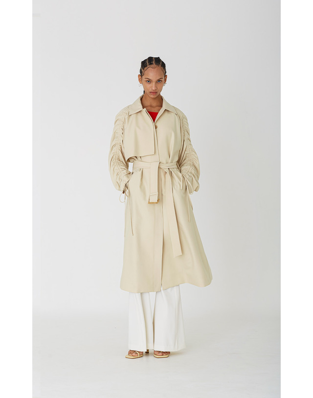 세컨드아르무아 세컨드 아르무아 Jennie Trench Coat _ Butter 크림 착용컷