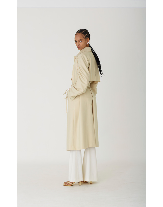 세컨드아르무아 세컨드 아르무아 Jennie Trench Coat _ Butter 크림 착용컷
