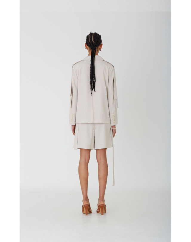 세컨드아르무아 세컨드 아르무아 Ria Jacket _ Beige 착용컷