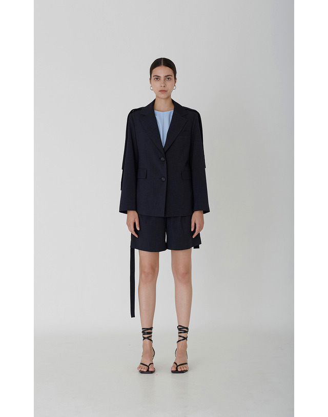 세컨드아르무아 세컨드 아르무아 Ria Jacket _ Navy 착용컷