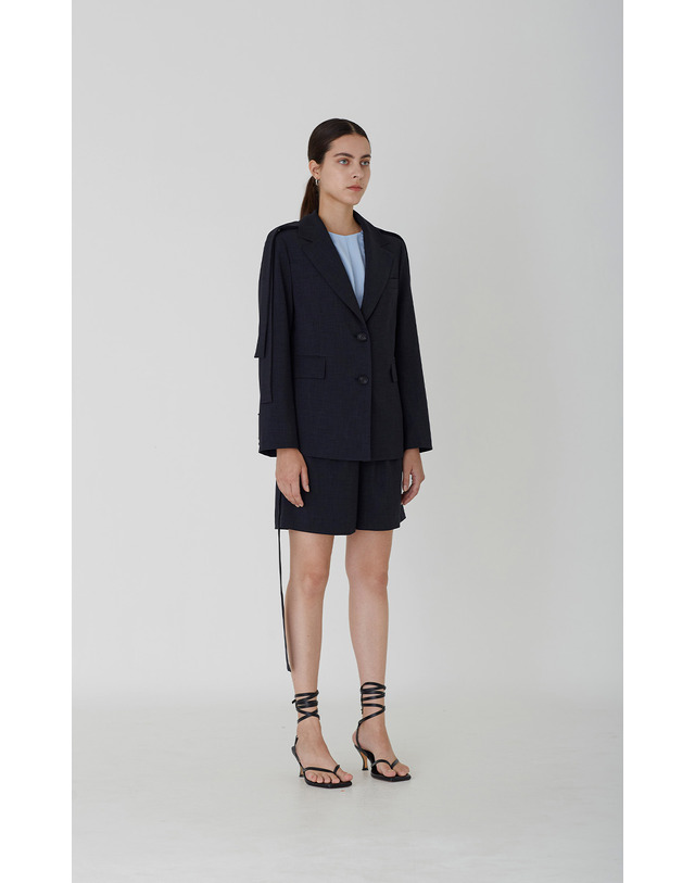 세컨드아르무아 세컨드 아르무아 Ria Jacket _ Navy 착용컷