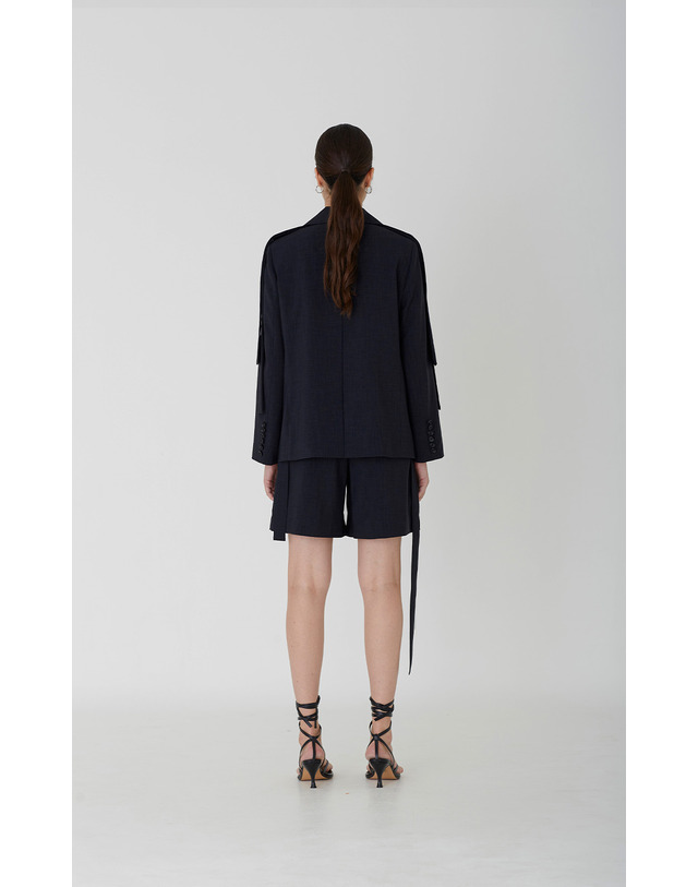 세컨드아르무아 세컨드 아르무아 Ria Jacket _ Navy 착용컷