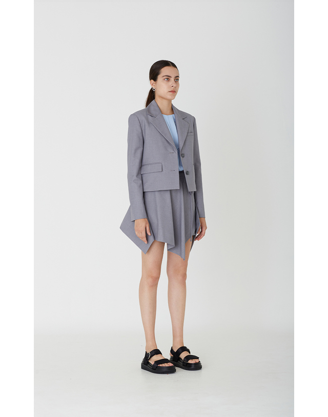 세컨드아르무아 세컨드 아르무아 Demi Jacket _ Grey 착용컷