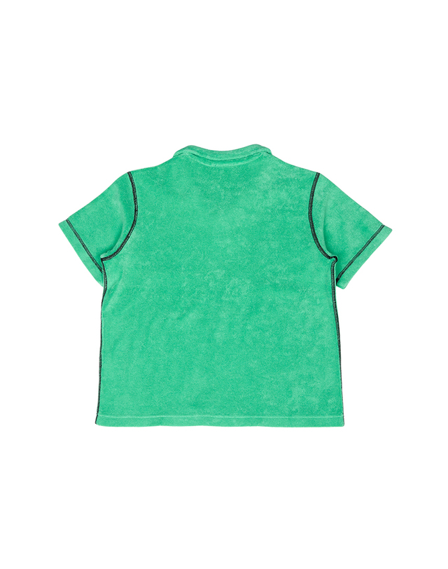 버버리 키즈 버버리키즈 버버리키즈 카라 반팔티셔츠 ROLFE POLO 8078634 A1501 (성인착용가능) 착용컷