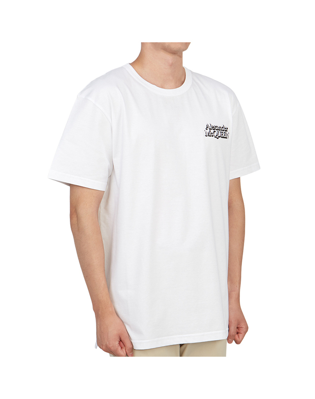 알렉산더 맥퀸 알렉산더맥퀸 남성 반팔티셔츠 735284 QUX90 9000 착용컷