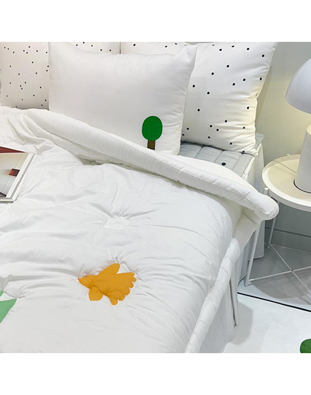 드로잉에이미 새, 날아오르다 차렵 이불 세트 착용컷