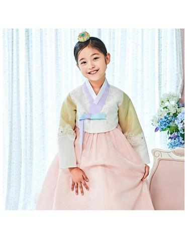 [예가한복] WL613 살구나래 여아한복