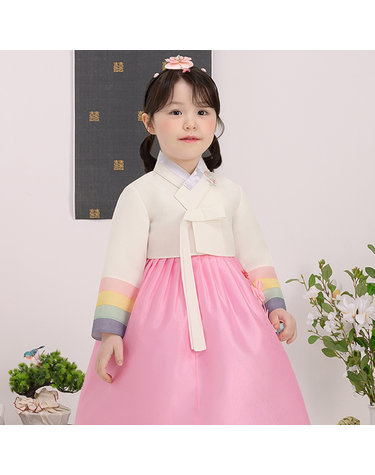 [예가한복] WN7053 지우나래 여아한복/아동한복