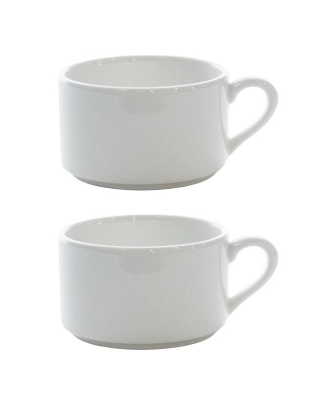 라크 RAK 라크 포셀린 호텔 티컵 화이트 커피잔 170ml 2P 세트 착용컷