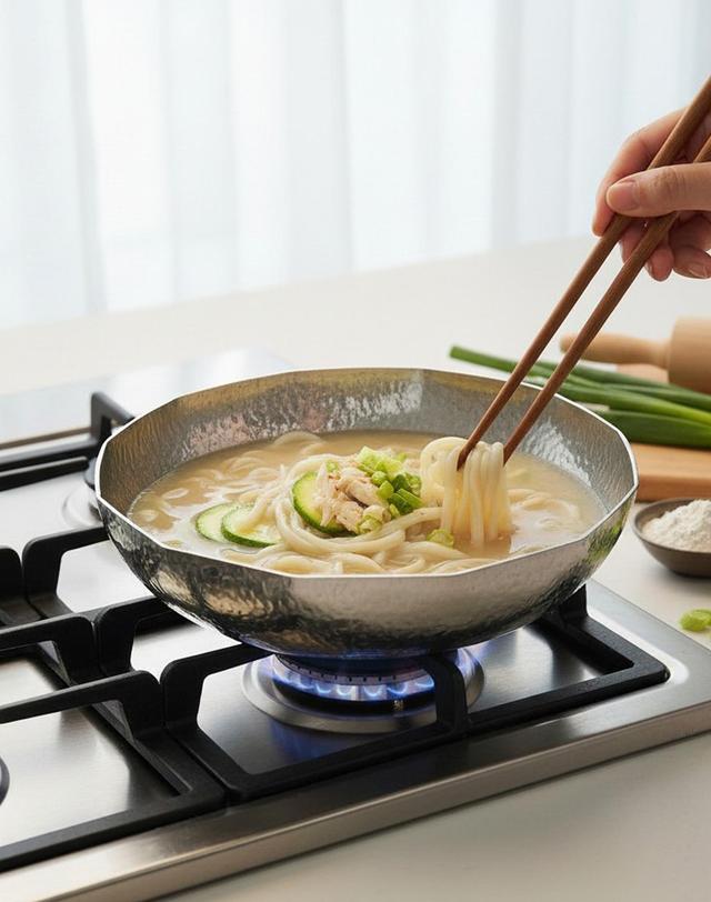 홀린 홀린 통3중 인덕션 햄머 스텐 304 양수 일식 샤브 찌개 전골 냄비 5종 택1 착용컷