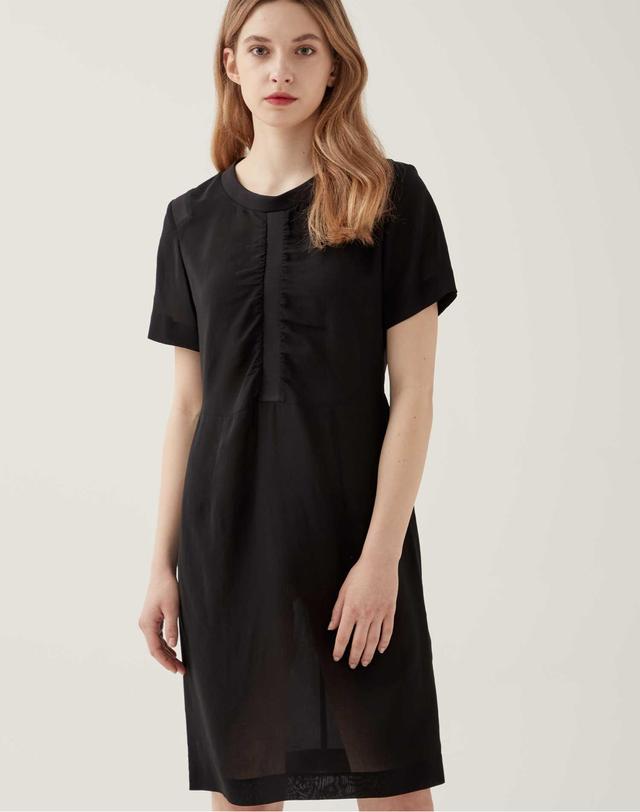 레터스 [LETTUCE] Viscose shirring midi onepiece 착용컷