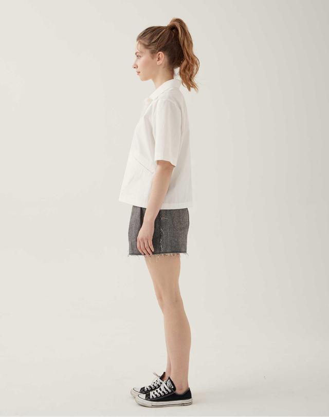 레터스 [LETTUCE] Cotton Short Sleeve Shirts 착용컷