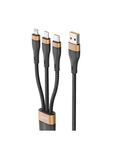 엑토 USB 3in1 C타입 아이폰 5핀 충전 케이블 USB-44