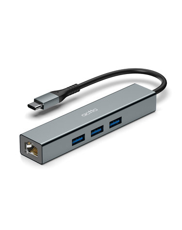엑토 C타입 유선 랜카드 USB 3포트 멀티 허브 HUBL-05