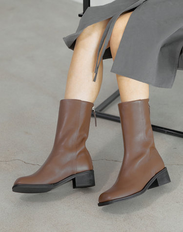 BLB21414 MID ANKLE BOOTS / 2 COLORS