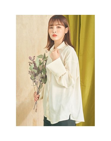 WIDE CUFFS BLOUSE _ CREAM