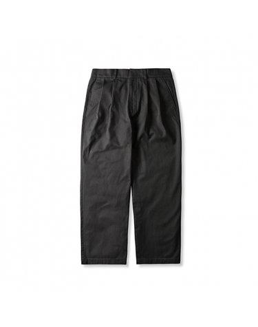 [ESFAI] 2 TUCK C WIDE PANTS (CHARCOAL GRAY)