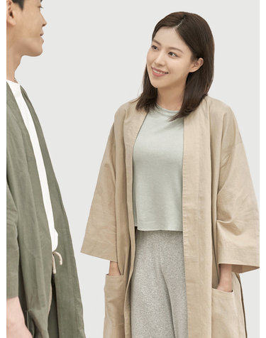 평소생활 바람솔솔 리넨로브