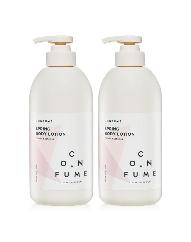 컨퓸 과일나라 컨퓸 퍼퓸 앤 바디로션 500ml 2개 대용량 사계절 착용컷