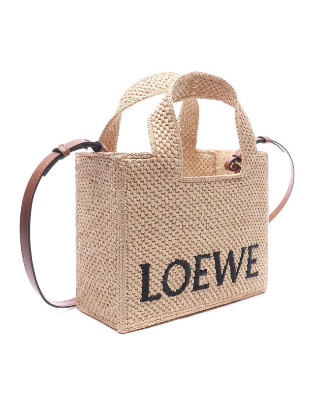 로에베 26FW 여성 로에베 폰트 스몰 토트숄더백 (A685B59X03 2123 26F) 착용컷