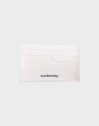 Handmade card wallet White