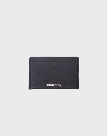 Handmade card wallet Black